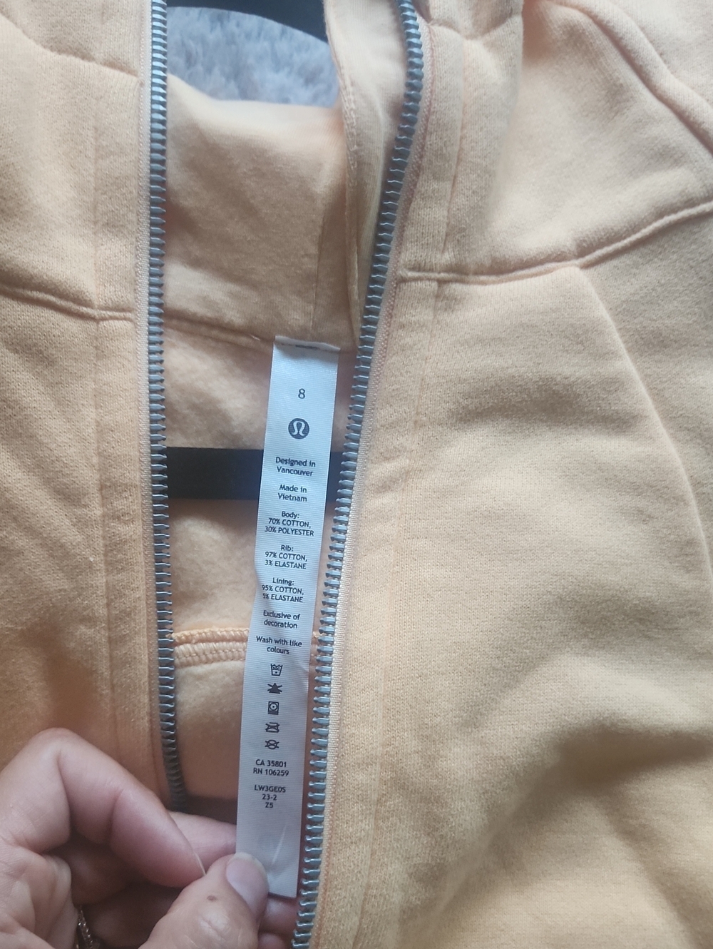 Lululemon Scuba Full Zip Cropped Hoodie NWT - Picture 5 of 6